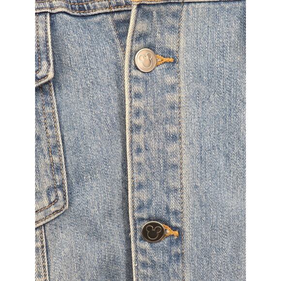 Disney Parks Mickey Mouse Denim Jean Jacket THE ONE AND ONLY XXL - Picture 7 of 10